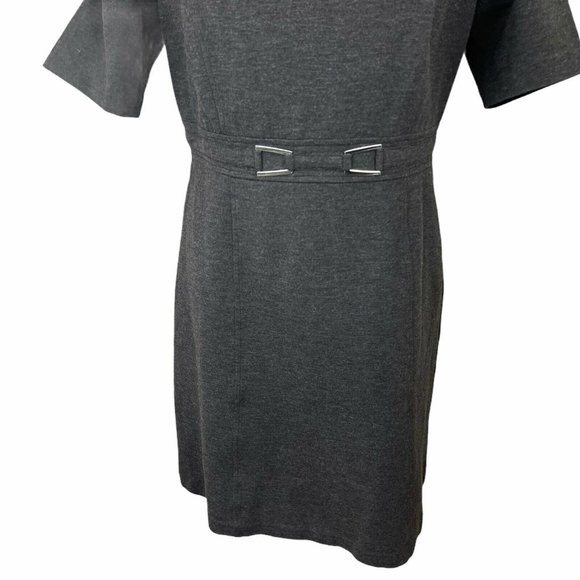 WHITE HOUSE BLACK MARKET GRAY SIZE 10 PONTE KNIT W - Picture 10 of 12